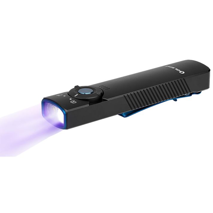 Olightstore Usa Inc ARKFELDUVBKCW Arkfeld UVBlack Anodized 1/15/60/300/1,000 Lumens White LED UV Light