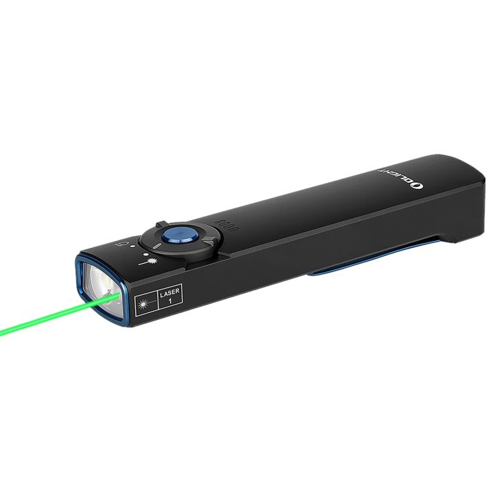 Olightstore Usa Inc ARKFELDBKCW ArkfeldBlack Anodized 1/15/60/300/1,000 Lumens White LED Green Laser