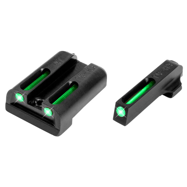 TruGlo TG131ST2 TFOGreen/Tritium/Fiber Optic Front Sight-Green/Tritium/Fiber Optic Rear Sight Sig Sauer P-Series #6 Front/#8 Rear
