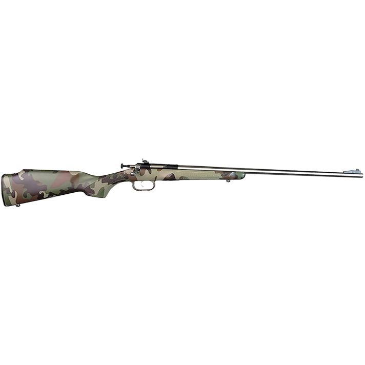 Crickett KSA2171 My First Rifle Gen2 22 S/L/LR Single Shot 16.10" Stainless Steel Barrel & Receiver, M81 Woodland Camo Synthetic Fixed Stock, EZ Loader