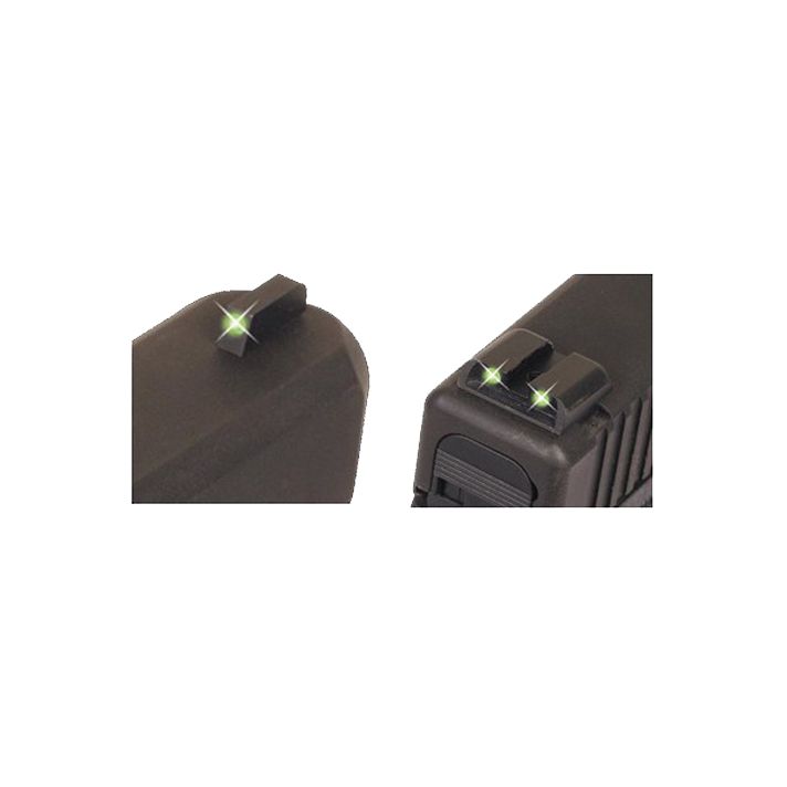 TruGlo TG231S1 TritiumBlack | Green Tritium Front Sight Green Tritium Rear Sight