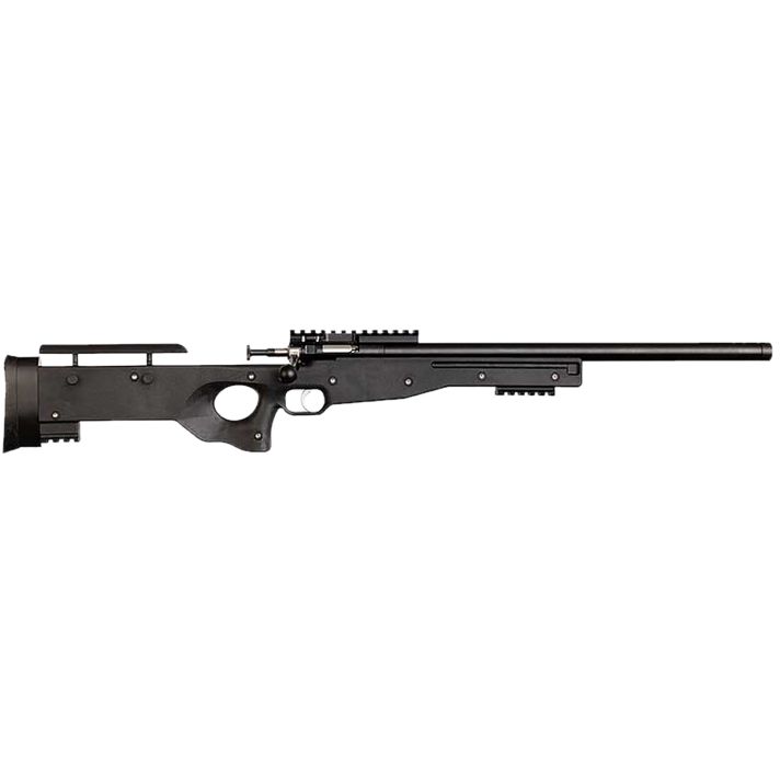 Crickett KSA2150-BLK PrecisionFull Size 22 LR Single Shot 16.10" Blued Threaded Bull Barrel, Blued Crickettinny Rail Steel Receiver, Black Synthetic Adj LOP Stock