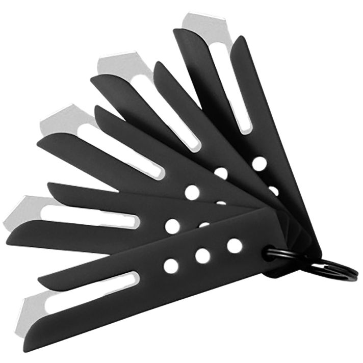 Hogue 35880 Expel Blade Guard Black Nylon Includes 5 #60 High Carbon Steel Blade, 5 Guards & 1 Key Ring