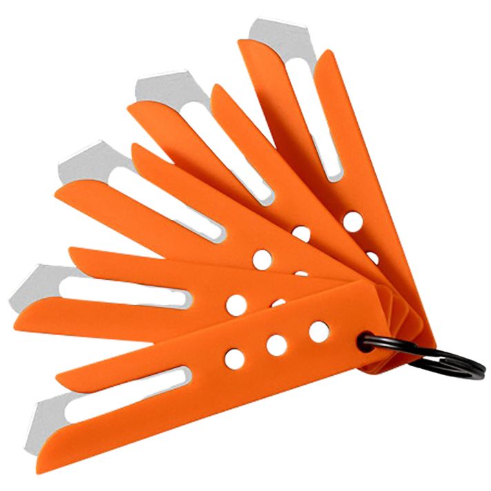 Hogue 35884 Expel Blade Guard Orange Nylon Includes 5 #60 High Carbon Steel Blade, 5 Guards & 1 Key Ring