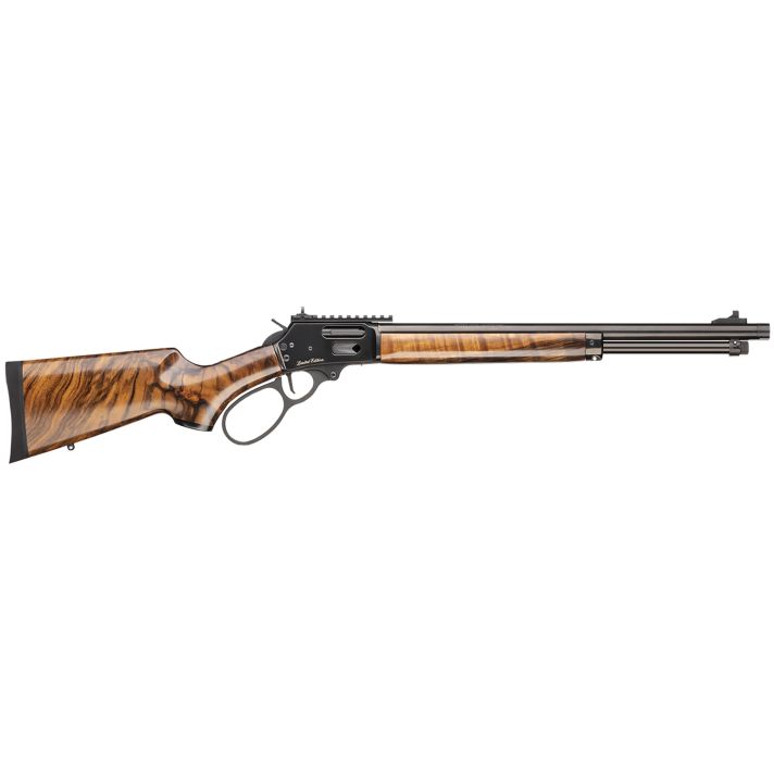 Smith & Wesson 14079 185444 Rem Mag 9+1 19.25" Black PVD Threaded Barrel, Black PVD Picatinny Rail Stainless Steel Receiver, Fixed Satin Walnut Stock, Large Loop