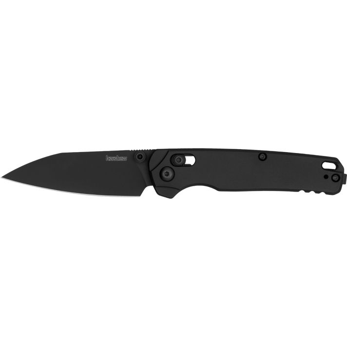 Kershaw 6105BLK Bel Air3" Folding Reverse Tanto Plain Blackwash CPM MagnaCut Steel Blade, Black Aluminum Handle