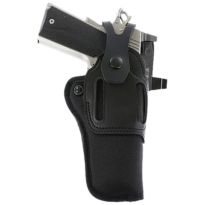 Galco SA95RB Switchback Strongside Crossdraw Belt Black Hybrid Leather-Synthetic Ambidextrous