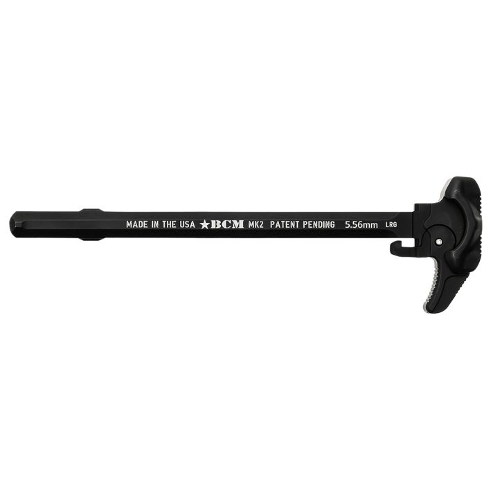 BCM GFHMK2LRG Asymmetric MK2 Charging Handle Compatible w/ Mil-Spec AR-15 Black 7075 T-6 Aluminum