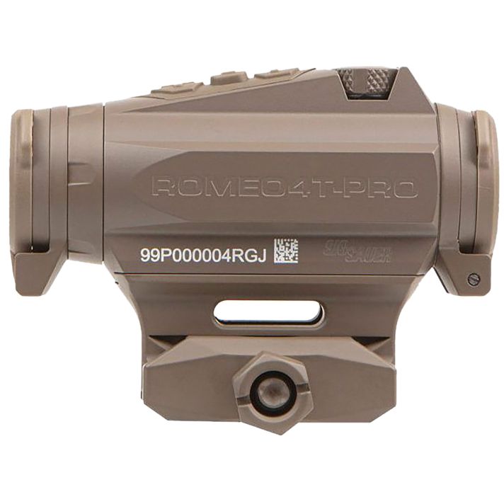Sig Sauer Electro-Optics SOR44102 Romeo4T Pro Flat Dark Earth 1 x 20 mm 2 MOA Red Quad Ballistic Dot/65 MOA Circle
