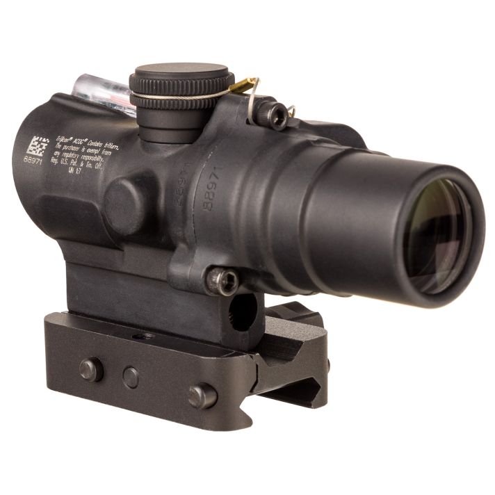 Trijicon 400330 ACOG TA44 Matte Black Anodized 1.5x16mm Illuminated Red Circle w/Dot Reticle