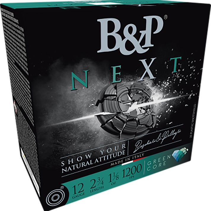 B&p Ammunition 12B18NX8 Next12Gauge 2.75" 1 1/8oz 8Shot 25 Per Box/10 Case
