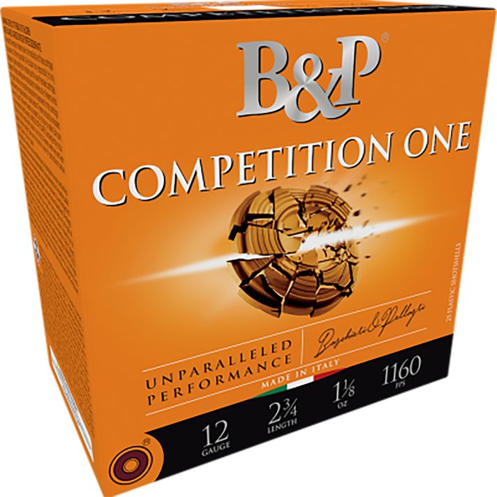 B&p Ammunition 12B32CP9 Competition One12Gauge 2.75" 1 1/8oz 9Shot 25 Per Box/10 Case