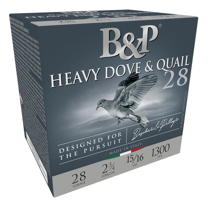 B&P Ammunition 28BD6 Heavy Dove & Quail28Gauge 2.75" 15/16oz 6Shot 25 Per Box/10 Case