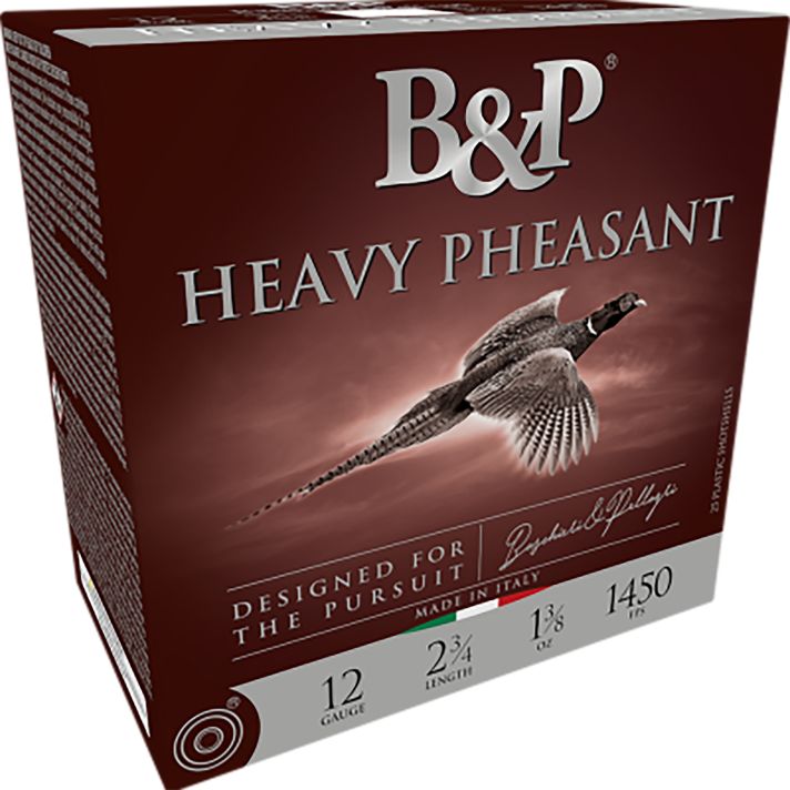 B&p Ammunition 12B38H4 Heavy Pheasant12Gauge 2.75" 1 3/8oz 4Shot 25 Per Box/10 Case