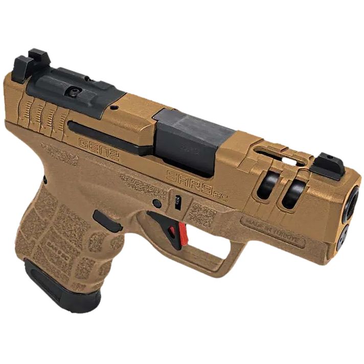 SAR USA SAR9SCG2BR SAR9 SC Gen2 Sub-Compact Frame 9mm Luger 15+1 3.30" Black Steel Barrel, Bronze Cerakote Steel Optic Ready/Ported/Serrated Slide, Bronze Polymer Frame, Bronze Polymer Grip