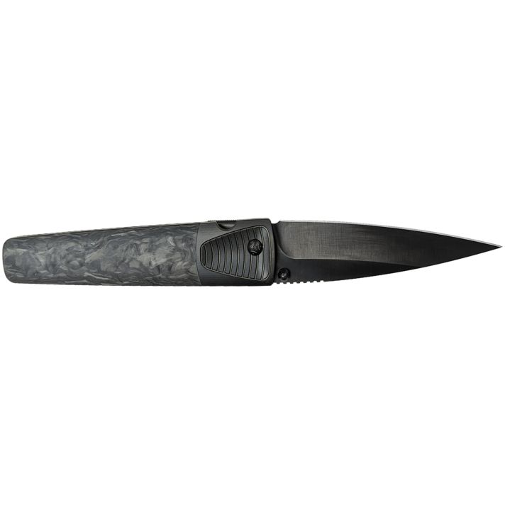 Cold Steel CSFL42CLD Caledonian 60 4.25" Folding Spear Point Plain Black Matte PVD CPM 20V SS Blade, Forged Carbon Fiber Handle