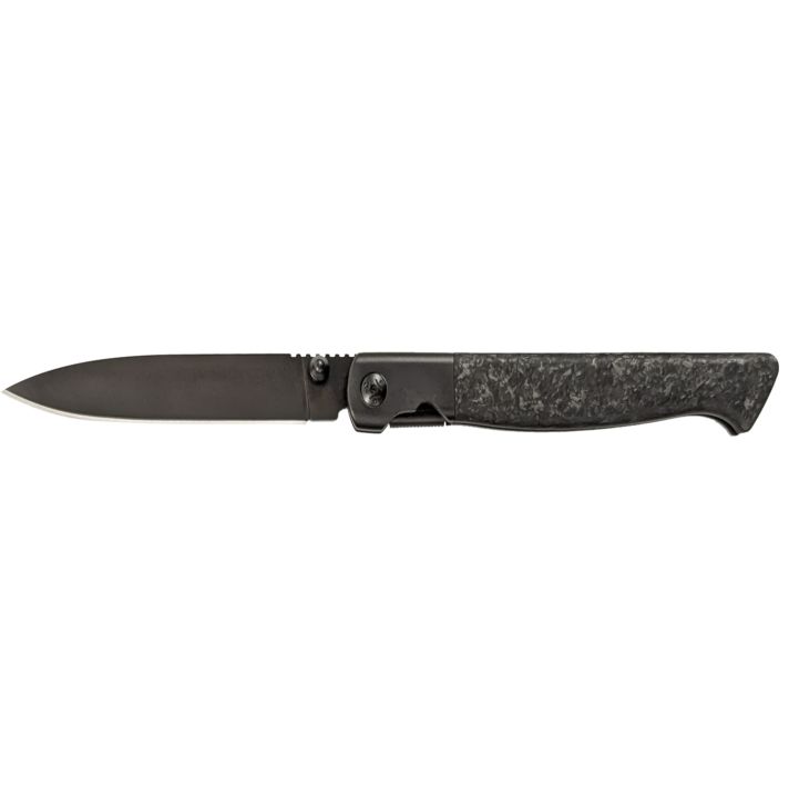 Cold Steel CSFL39SDP Spectre3.80" Folding Drop Point Plain Black Matte PVD CPM 20V SS Blade, Forged Carbon Fiber Handle