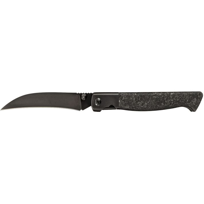 Cold Steel CSFL39SHB Spectre Hawksbill 3.80" Folding Talon Point Plain Black Matte PVD CPM 20V SS Blade, Forged Carbon Fiber Handle