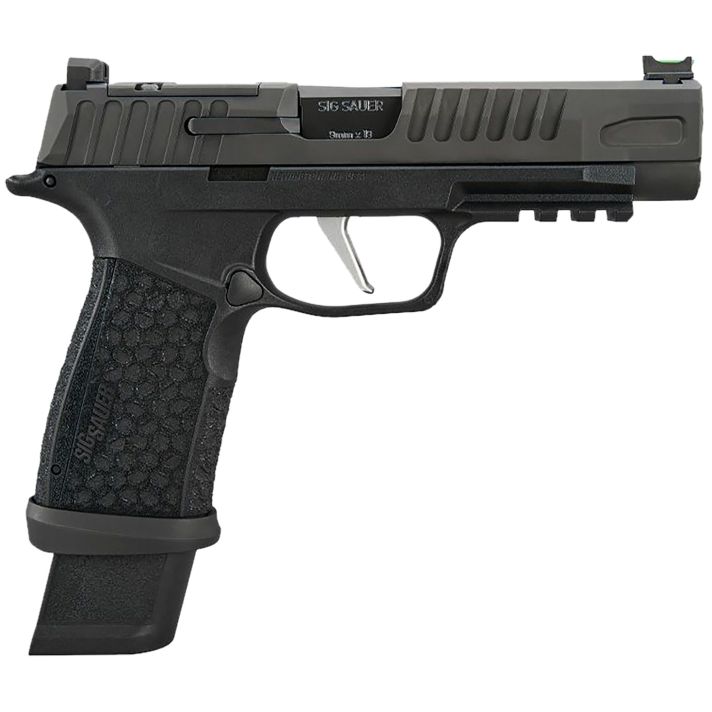 Sig Sauer 365XF9BFO P365 Fuse Compact Frame 9mm Luger 17+1/21+1 4.30" Black Carbon Steel Barrel, Black Nitron Optic Ready/Serrated Stainless Steel & Frame w/Beavertail & Picatinny Rail, Black LXG Grip