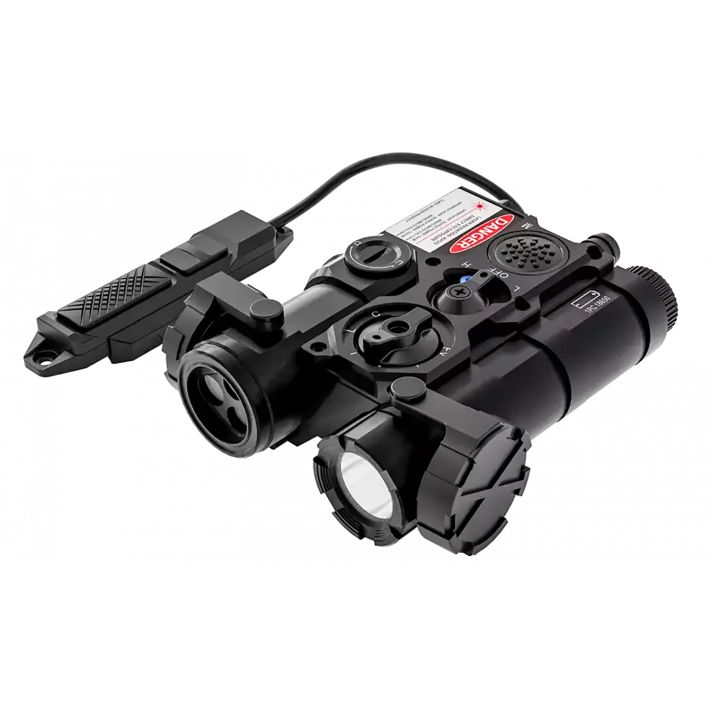 AGM Global Vision WLADCLA1B1 WLAD 1BBlack Green Laser & IR Pointer/Illuminator Coaxial Dual Laser White LED 300 Lumen