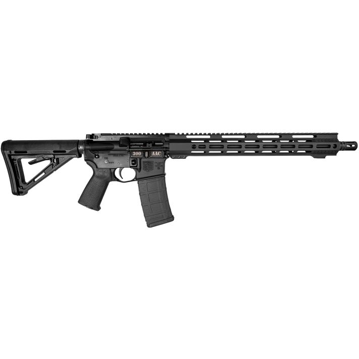 Diamondback DB175AB002 DB15300 AAC Blackout 30+1 16" Black Nitride Black Hardcoat Anodize Picatinny Rail Aluminum Receiver, 15" M-LOK Handguard, Black Carbon Fiber Stock, Black Magpul Grip