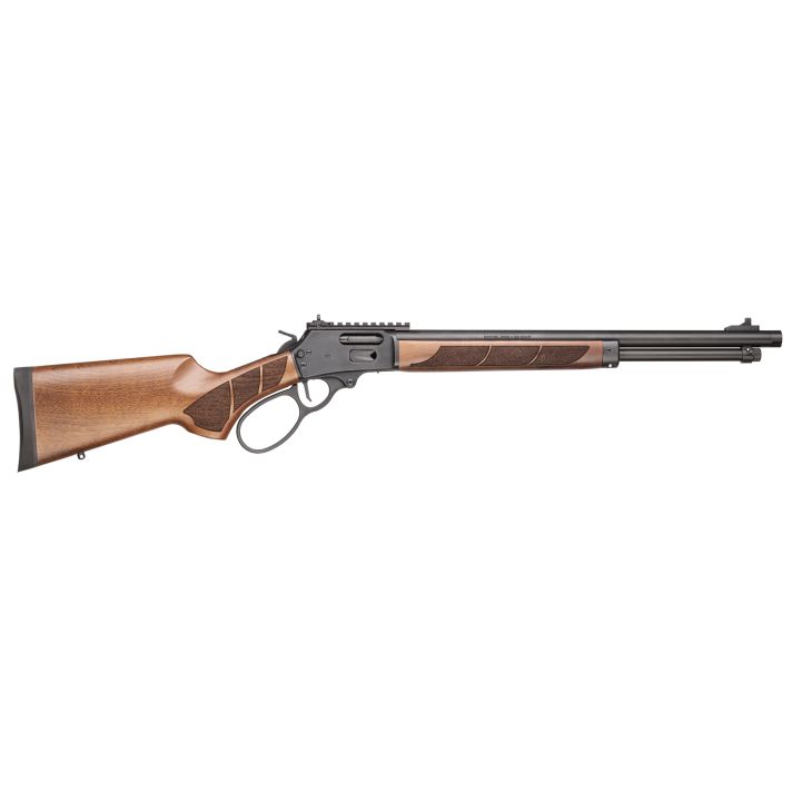 Smith & Wesson 13811 185445 Long 9+1 19.25" Black Armornite Threaded Barrel, Black Armornite Picatinny Rail Stainless Steel Receiver, Fixed Walnut w/Textured Grip Panels Stock, Large Loop