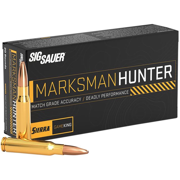 Sig Sauer E65CMGK13020 Marksman Hunter6.5Creedmoor 130gr 20 Per Box/10 Case