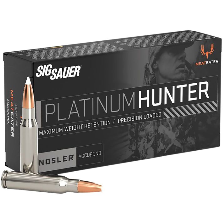 Sig Sauer E65CMPH14020 Platinum Hunter6.5Creedmoor 140gr Bonded Polymer Tip 20 Per Box/10 Case