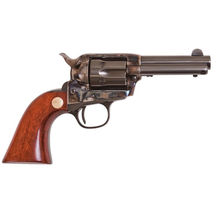 Cimarron CA990 Model P Jr Dual Cylinder 32 H&R Mag/32-20 Win 6 Shot 3.50" Blued Steel Barrel, Blued Cylinder, Color Case Hardened Steel Frame, Wood Grip, Exposed Hammer