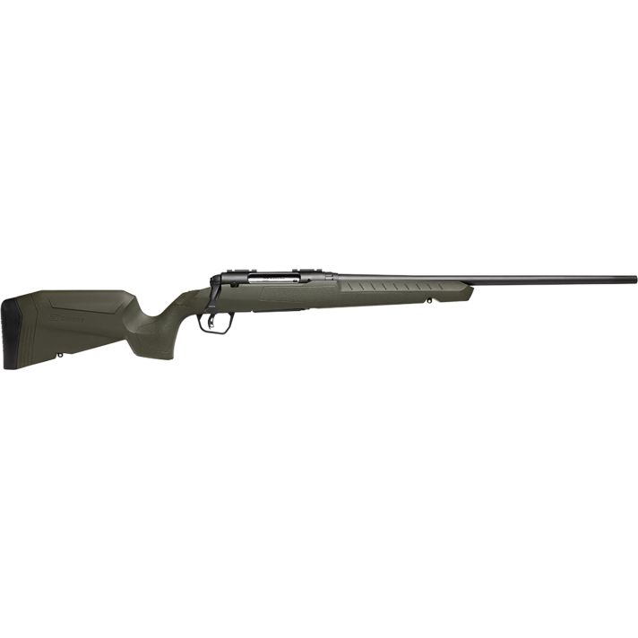 Savage Arms 32042 Axis 2308 Win 4+1 22" Matte Black Sporter Barrel, Matte Black Drilled & Tapped Steel Receiver, Fixed Green Synthetic Stock, Right Hand