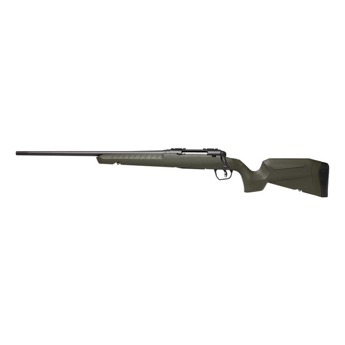 Savage Arms 32080 Axis 2270 Win 4+1 22" Matte Black Sporter Barrel, Matte Black Drilled & Tapped Steel Receiver, Fixed Green Synthetic Stock, Left Hand