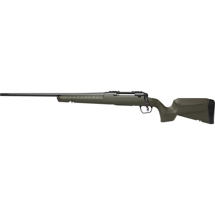 Savage Arms 32131 Axis 2 Compact 308 Win 4+1 20" Matte Black Heavy Sporter Barrel, Matte Black Drilled & Tapped Carbon Steel Receiver, Fixed OD Green Synthetic Stock, Left Hand
