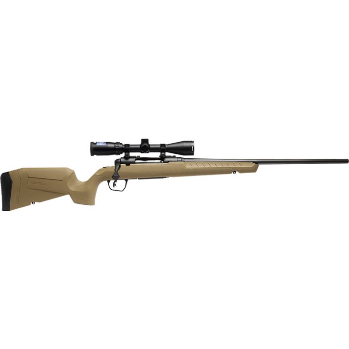 Savage Arms 32168 Axis 2 XP Combo 25-06 Rem 4+1 22" Black Sporter Barrel, Black Drilled & Tapped Steel Receiver, Fixed Flat Dark Earth Synthetic Stock, Right Hand, Boresighted 3-9x40
