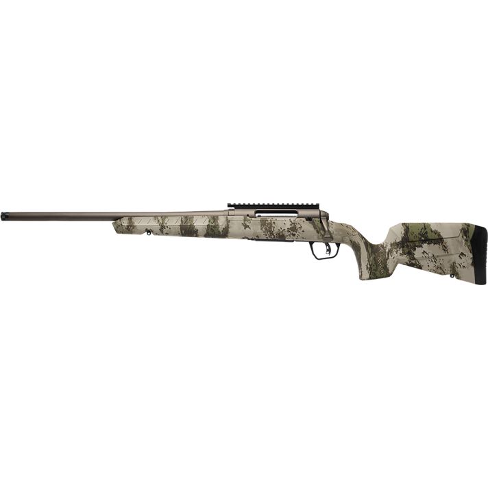 Savage Arms 32308 Axis 2 Pro Compact 223 Rem 4+1 20" Gun Metal Bronze Cerakote Heavy Threaded Barrel & Picatinny Rail Carbon Steel Receiver, Fixed Woodland Camo Synthetic Stock, Left Hand