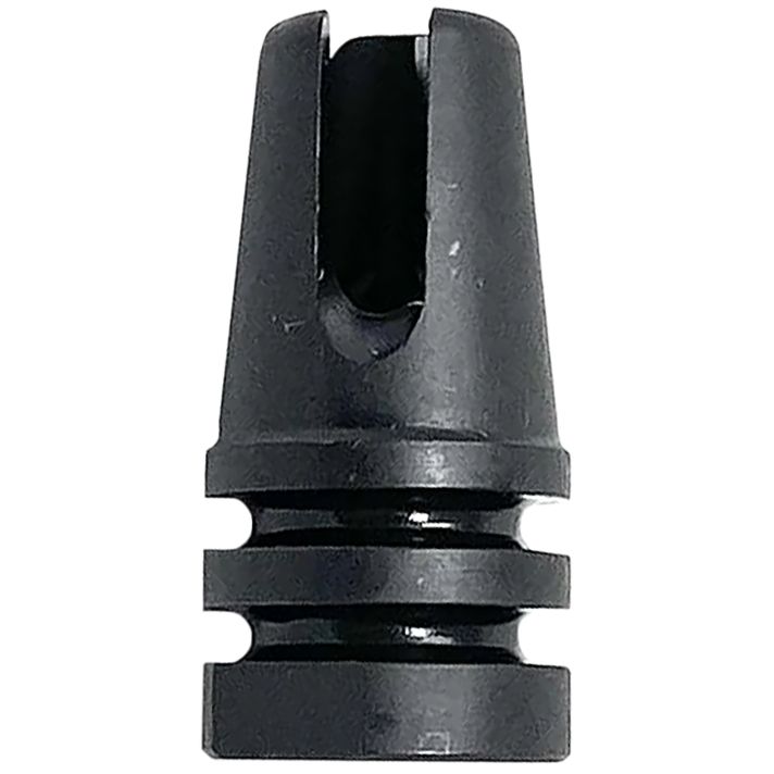 Lead & Steel Llc LS-A1-FH-1-2X28 M16A1 Style Flash Suppressor1/2"-28 tpi Black 4140 Steel Three Prong