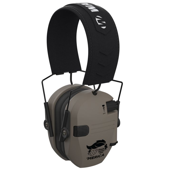 Walker's GWPRSEMT24MERFDE Razor Merica Muffs Polymer Over the Head Flat Dark Earth