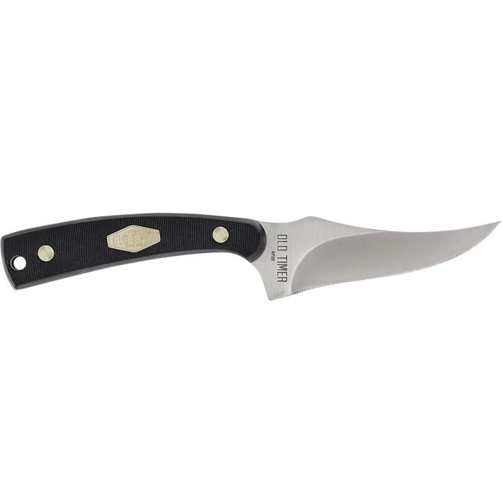 Old Timer 1179216 Sharpfinger3.30" Fixed Clip Point Plain Stainless Steel Blade/ Delrin Handle