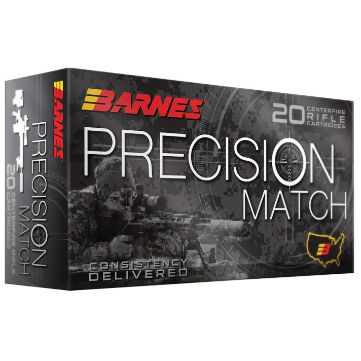 Barnes Bullets 32017 Precision Match223Rem 55gr Match Burner OTM BT 20 Per Box/10 Case
