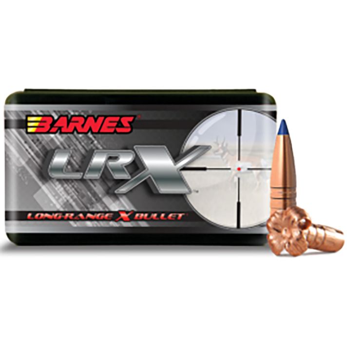 Barnes Bullets 30311 LRX30Cal 208gr LRX Boat Tail 50 Per Box/10 Case