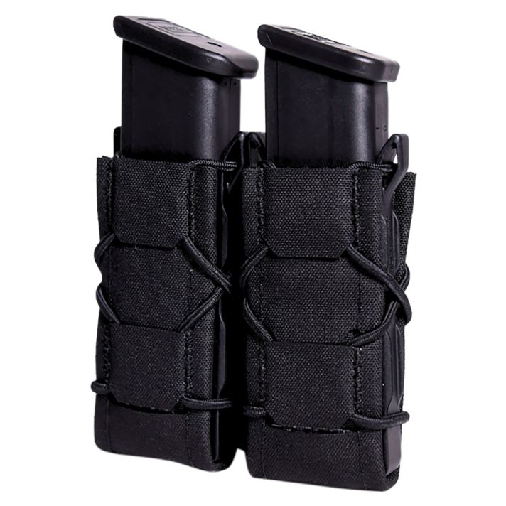 High Speed Gear 24PT02BK TACO Gen 2 Double Pistol Black Nylon MOLLE Compatible w/ Pistol