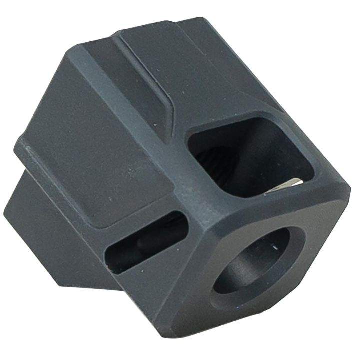 Faxon Firearms FFPACOMPDSG01 EXOS-513 Compensator Black Nitride 6061 Aluminum 1/2"x28 Threads 1.10" OAL Compatible w/ Glock Gen 3 19/17/34