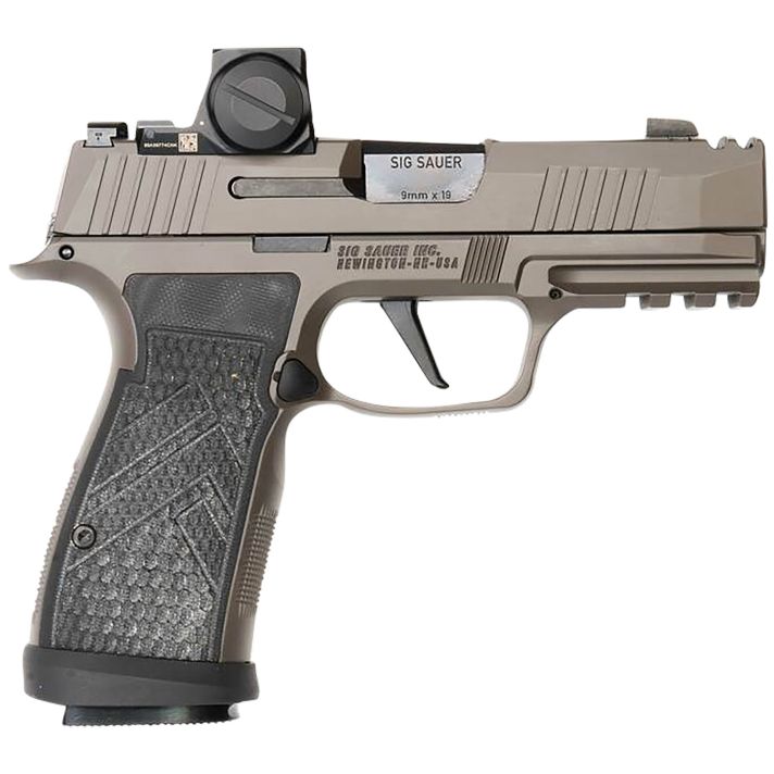 Sig Sauer 365AXGCA9LEGIONRXX P365 AXG Legion ROMEO-X 9mm 17+1 3.10" Compact Frame Legion Gray Cerakote Stainless Steel Slide G-10 Grip