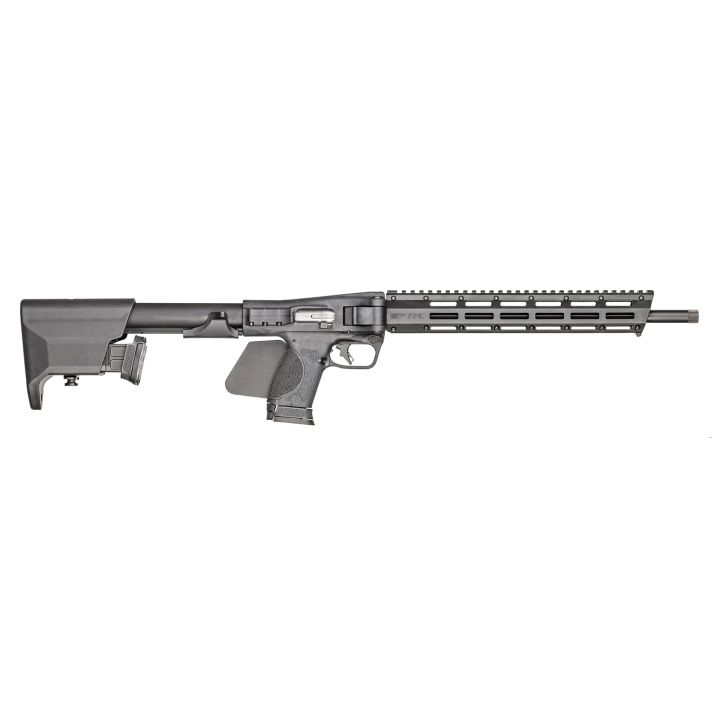Smith & Wesson 14142 M&P FPC *CA Compliant 9mm 10+1 16.25" Black Oxide Steel Barrel Black Anodized Picatinny Rail Aluminum Receiver M-LOK Handguard Folding Black Synthetic Stock Black Backstrap Grip