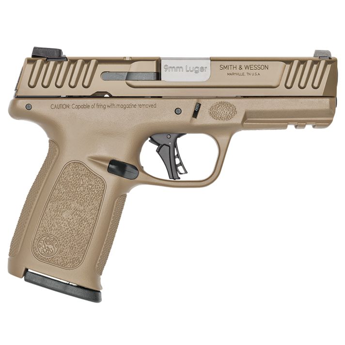 Smith & Wesson 14371 SD9 2.09mm Luger 16+1 4" FDE Compact Frame Stainless Steel Slide Textured Grip