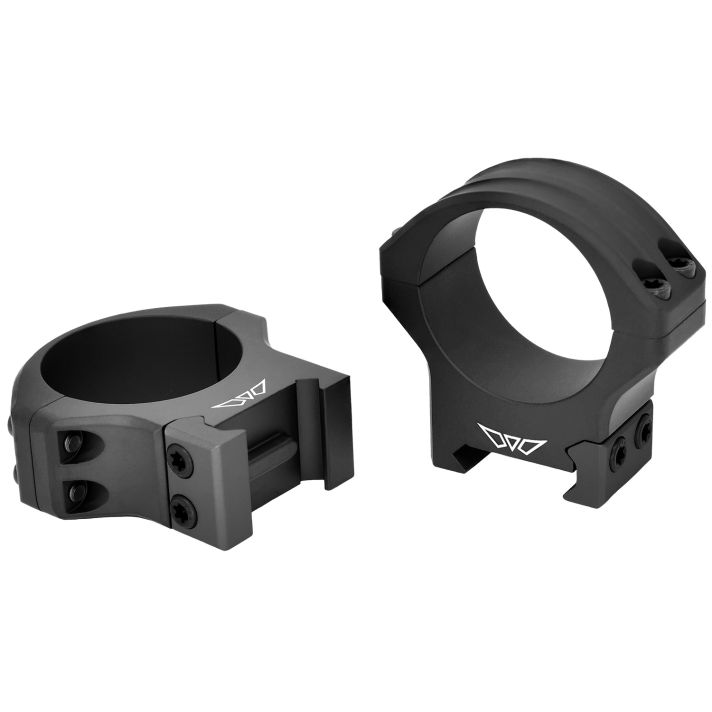 Warne 8521M HyperLiteMatte Black MagnaFusion Alloy 34mm Tube Medium Maxima/Weaver/Picatinny