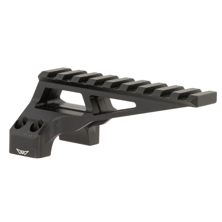 Warne 7859M DiviingBoard MountBlack Aluminum 30mm Tube Picatinny Rail