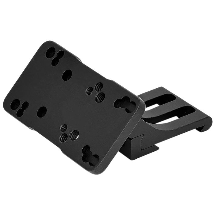 Warne 6110ML Red Dot Riser 45 Degree Offset Reflex Black Anodized Aluminum Fits Doctor/Sig Romeo3/Vortex Viper/Holosun, Left Hand