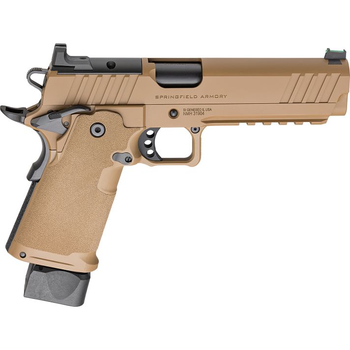 Springfield Armory PH9119AOSCB 1911 DS Prodigy 9mm 20+1 17+1 5" Coyote Brown Cerakote Optic Ready Carbon Steel Slide Polymer Grip