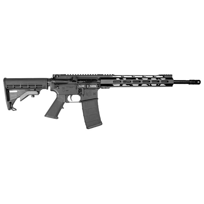 Diamondback DB175AK003 DB155.56 NATO 30+1 Black Nitride Black Hardcoat Anodize Aluminum Receiver, 12" M-LOK Handguard, Black A2 Grip