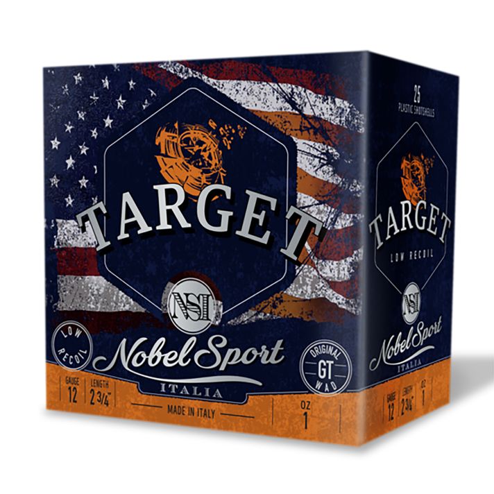 Nobel/eurosports Llc ANSLR175 Target Low Recoil 12Gauge 2.75" 1oz 7.5Shot 25 Per Box/10Case